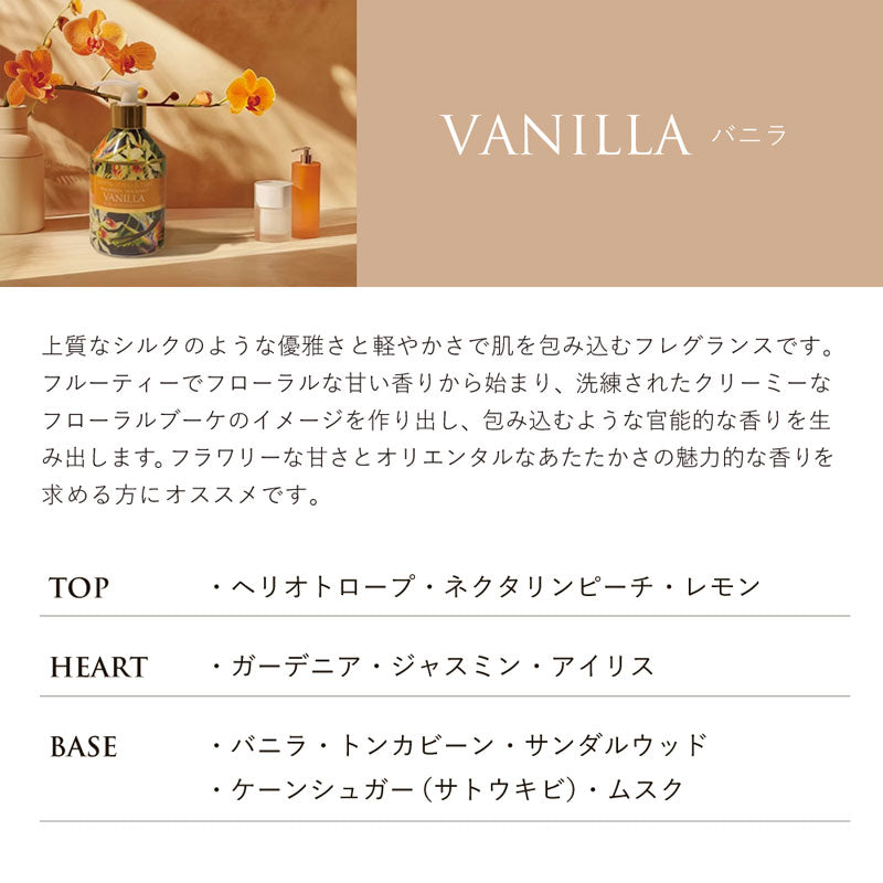 【Rudy】Nature&Arome ネイチャー&アロマ ファインハンドソープ <バニラ>