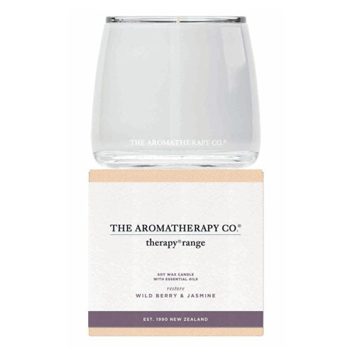 【Therapy Range】 エッセンシャルオイルソイワックスキャンドル <ワイルドベリー・ジャスミンの香り>