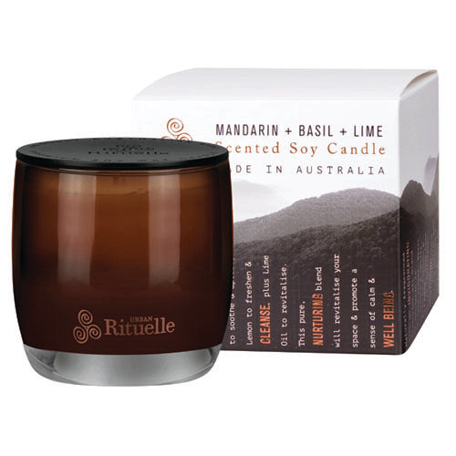 【Urban Rituelle】イクイリブリアム センティッドソイミニキャンドル <マンダリン・バジル・ライムの香り>