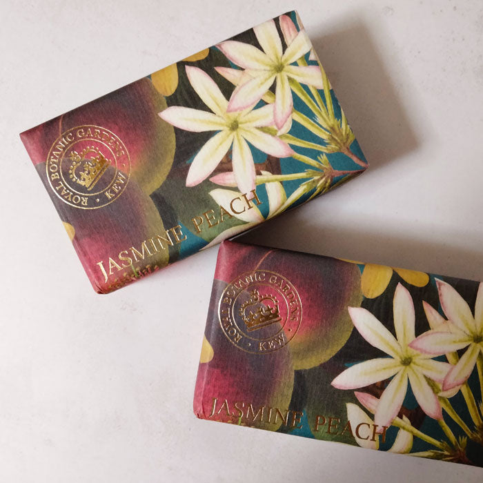 【THE ENGLISH SOAP COMPANY】KEW GARDEN キューガーデン ラグジュアリーシアソープ <ジャスミン・ピーチの香り>