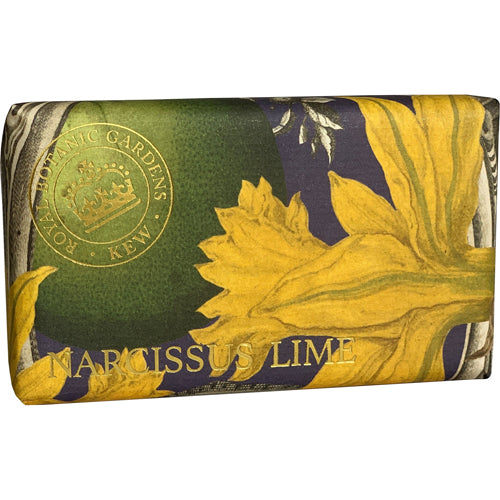 【THE ENGLISH SOAP COMPANY】KEW GARDEN キューガーデン ラグジュアリーシアソープ <ナルシサスライムの香り>