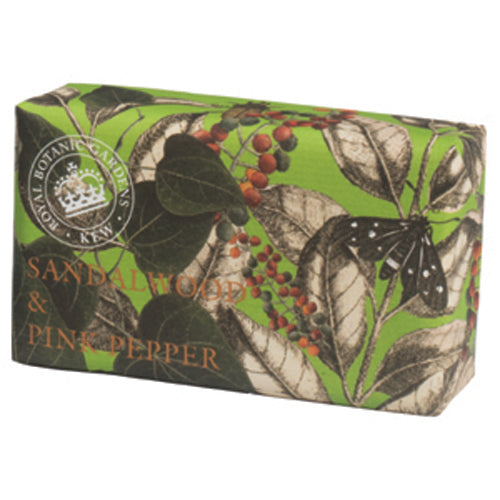 【THE ENGLISH SOAP COMPANY】KEW GARDEN キューガーデン ラグジュアリーシアソープ  <サンダルウッド・ピンクペッパーの香り>