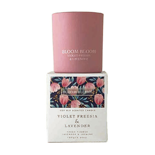 【BLOOM BLOOM】センティッド キャンドル <バイオレットフリージア・ラベンダーの香り>