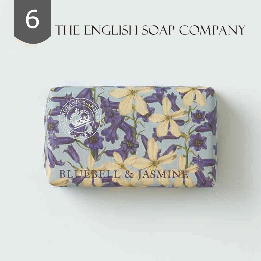 【THE ENGLISH SOAP COMPANY】KEW GARDEN ラグジュアリーシアバターソープ ＜ブルーベル＆ジャスミン＞