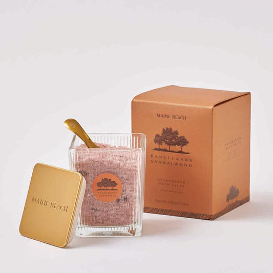 【MAINE BEACH】Bath Salt バスソルト＜レインジランズ サンダルウッドwith ベルガモット＞