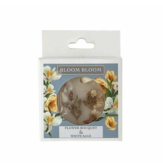 【半額以下】【BLOOM BLOOM】ワックスサシェ  ＜フラワーブーケ・セージ＞