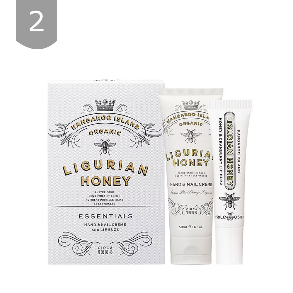 【MAINE BEACH】リグリアンハニー エッセンシャルデュオパック（リップバーム・ミニハンド＆ネイルクリーム）