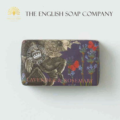【THE ENGLISH SOAP COMPANY】KEW GARDEN ラグジュアリーシアバターソープ ＜ラベンダー＆ローズマリー＞