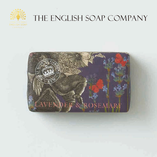 【THE ENGLISH SOAP COMPANY】KEW GARDEN ラグジュアリーシアバターソープ ＜ラベンダー＆ローズマリー＞