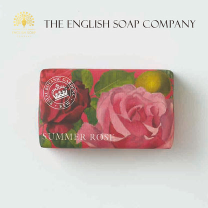 【THE ENGLISH SOAP COMPANY】KEW GARDEN ラグジュアリーシアバターソープ ＜サマーローズ＞
