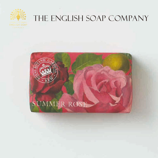 【THE ENGLISH SOAP COMPANY】KEW GARDEN ラグジュアリーシアバターソープ ＜サマーローズ＞