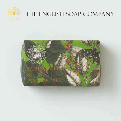 【THE ENGLISH SOAP COMPANY】KEW GARDEN ラグジュアリーシアバターソープ ＜サンダルウッド＆ピンクペッパー＞