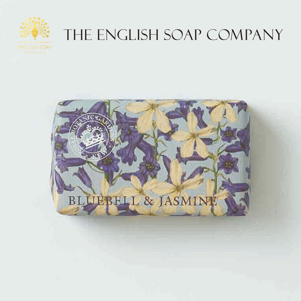 【THE ENGLISH SOAP COMPANY】KEW GARDEN ラグジュアリーシアバターソープ ＜ブルーベル＆ジャスミン＞