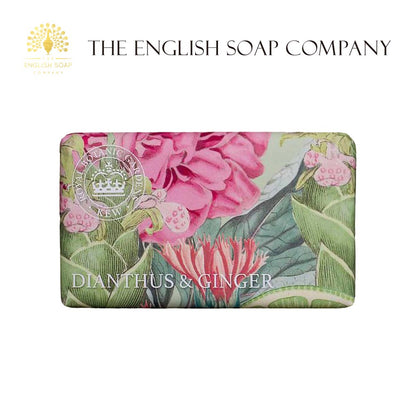 【THE ENGLISH SOAP COMPANY】KEW GARDEN ラグジュアリーシアバターソープ ＜ダイアンサス＆ジンジャー＞
