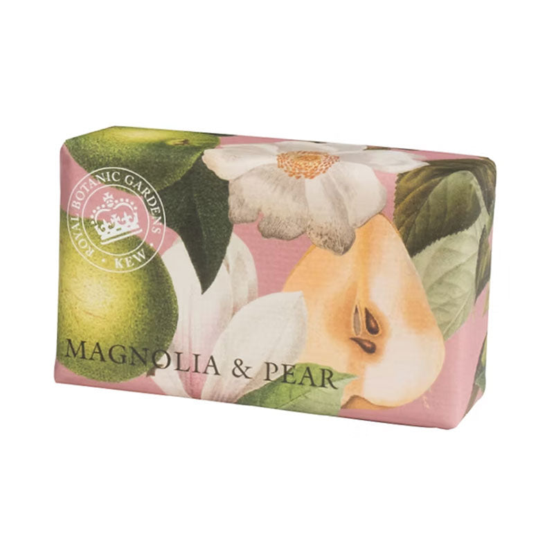 【THE ENGLISH SOAP COMPANY】KEW GARDEN キューガーデン ラグジュアリーシアソープ  ＜マグノリア・ペアの香り＞