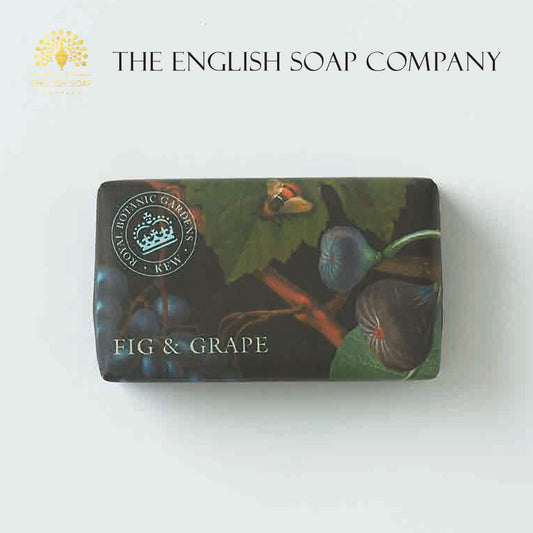 【THE ENGLISH SOAP COMPANY】KEW GARDEN ラグジュアリーシアバターソープ ＜フィグ＆グレープ＞