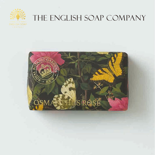 【THE ENGLISH SOAP COMPANY】KEW GARDEN ラグジュアリーシアバターソープ ＜オスマンサスローズ＞