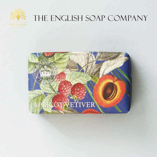 【THE ENGLISH SOAP COMPANY】KEW GARDEN ラグジュアリーシアバターソープ ＜アプリコット＆ベチバー＞