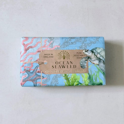 【THE ENGLISH SOAP COMPANY】Anniversary Collection ラグジュアリーシアバターソープ ＜オーシャンシーウィード＞