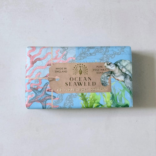 【THE ENGLISH SOAP COMPANY】Anniversary Collection ラグジュアリーシアバターソープ ＜オーシャンシーウィード＞