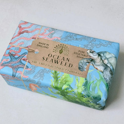 【THE ENGLISH SOAP COMPANY】Anniversary Collection ラグジュアリーシアバターソープ ＜オーシャンシーウィード＞
