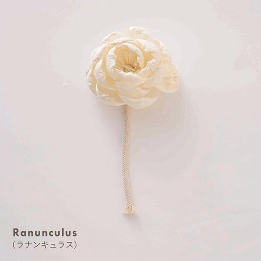 【Sola Flower KIT＆DIY COLLECTION】ソラフラワー with ロープ・花の形：Ranunculus ラナンキュラス