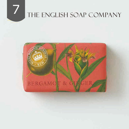 【THE ENGLISH SOAP COMPANY】KEW GARDEN ラグジュアリーシアバターソープ ＜ベルガモット＆ジンジャー＞