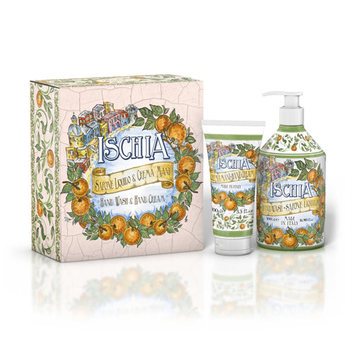 Rudy ルディ Le Maioliche ル・マヨルカ Maioliche Beauty マヨルカビューティー Hand Wash & Hand Cream Gift set ハンドウォッシュ＆ハンドクリームギフトセット ISCHIA イスキア