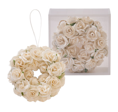 【香り付 Sola Flower】ソラフラワーエレガントリース・香り：マグノリア ハニーサックル・花の形：ローズ