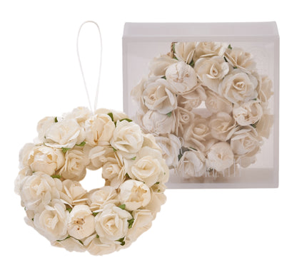 【香り付 Sola Flower】ソラフラワーエレガントリース・香り：ピオニーオレンジ・花の形：ピオニー