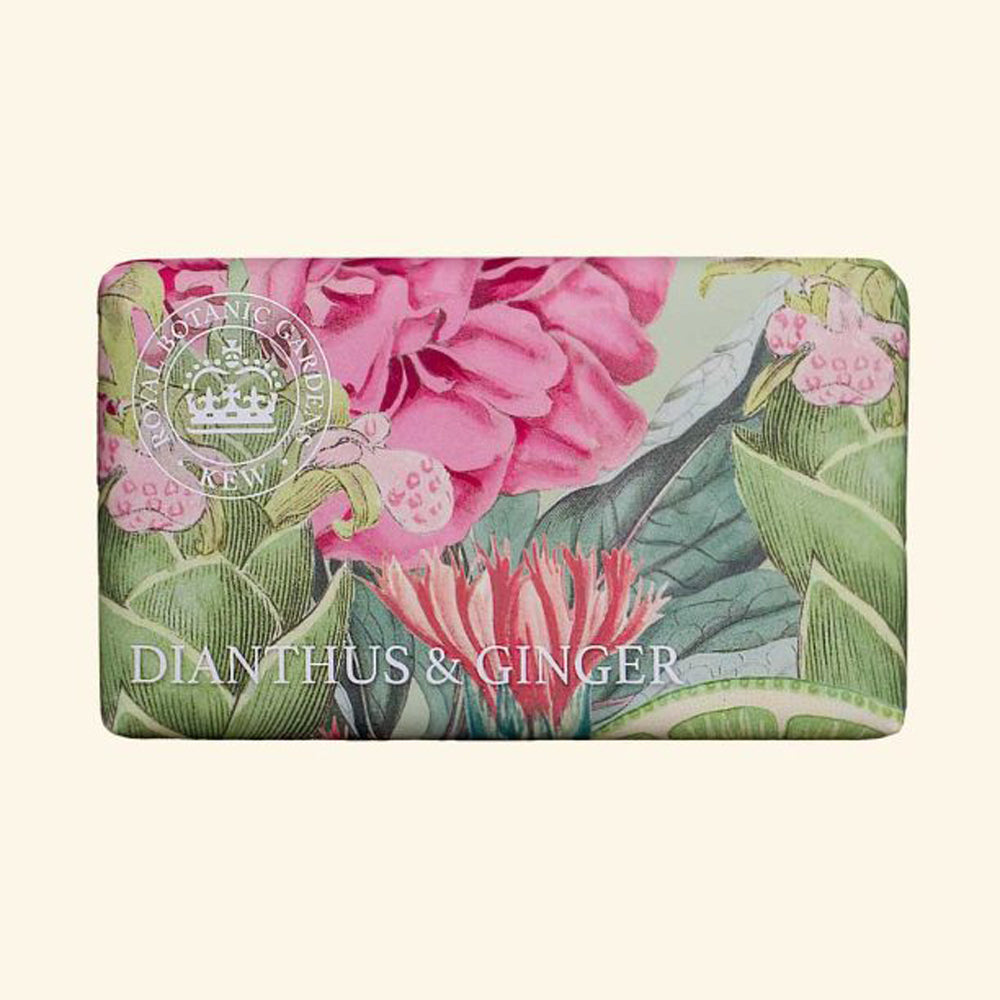 【THE ENGLISH SOAP COMPANY】KEW GARDEN ラグジュアリーシアバターソープ ＜ダイアンサス＆ジンジャー＞