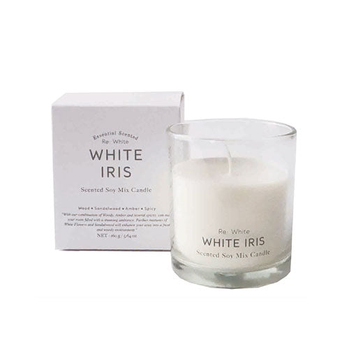 Re; White リホワイト Soy Mix Candle ソイミックスキャンドル WHITE IRIS ホワイトアイリス