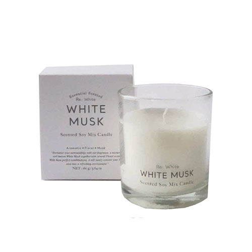 Re; White リホワイト Soy Mix Candle ソイミックスキャンドル WHITE MUSK ホワイトムスク