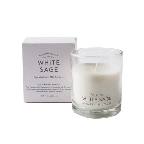 Re; White リホワイト Soy Mix Candle ソイミックスキャンドル WHITE SAGE ホワイトセージ
