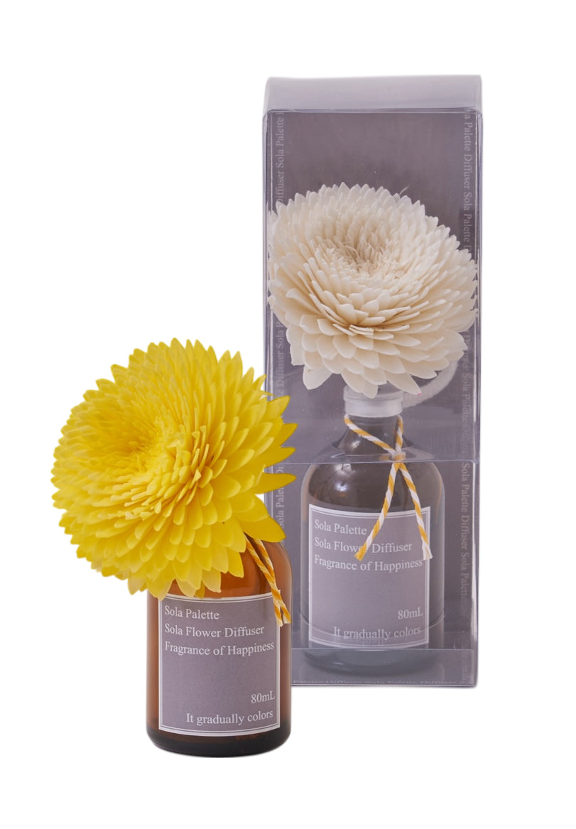 【SOLA Palette ソラパレット】ソラフラワーディフューザー イエローポムグラネイト
