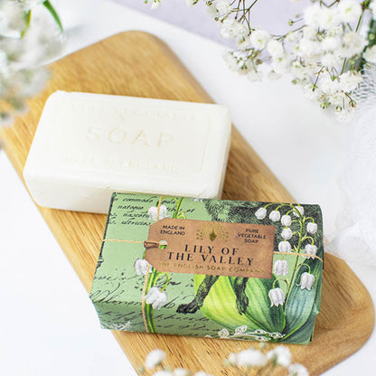 【THE ENGLISH SOAP COMPANY】ラグジュアリーシアバターソープ  ＜リリーオブザバレーの香り＞