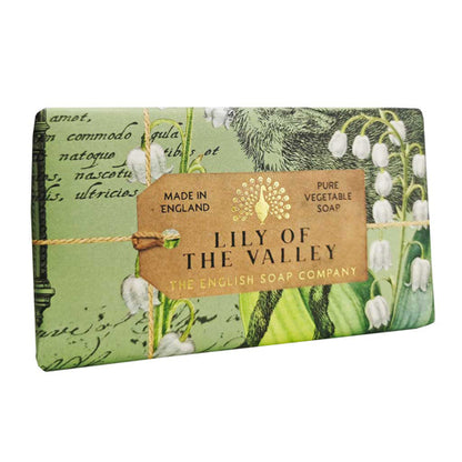 【THE ENGLISH SOAP COMPANY】ラグジュアリーシアバターソープ  ＜リリーオブザバレーの香り＞