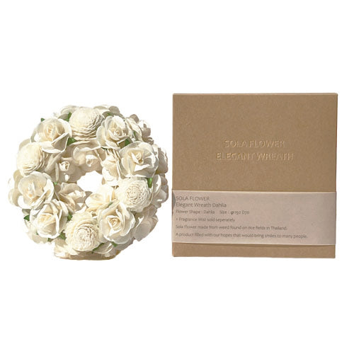 【New】Sola Flower Elegant Wreath ソラフラワーエレガントリース Dahlia ダリア