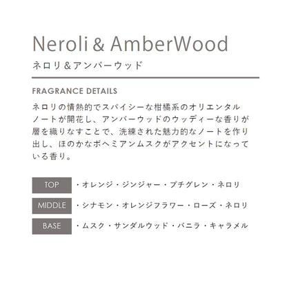 【Naturals】ナチュラルズ リードディフューザー ＜ネロリ・アンバーウッド＞