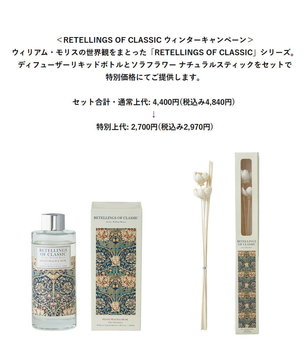 ＜特別キャンペーン＞ RETELLINGS OF CLASSIC Art by William Morris：HONEYSUCKLE