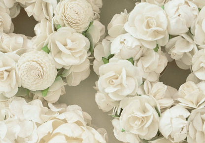 【香り付 Sola Flower】ソラフラワーエレガントリース・香り：マグノリア ハニーサックル・花の形：ローズ