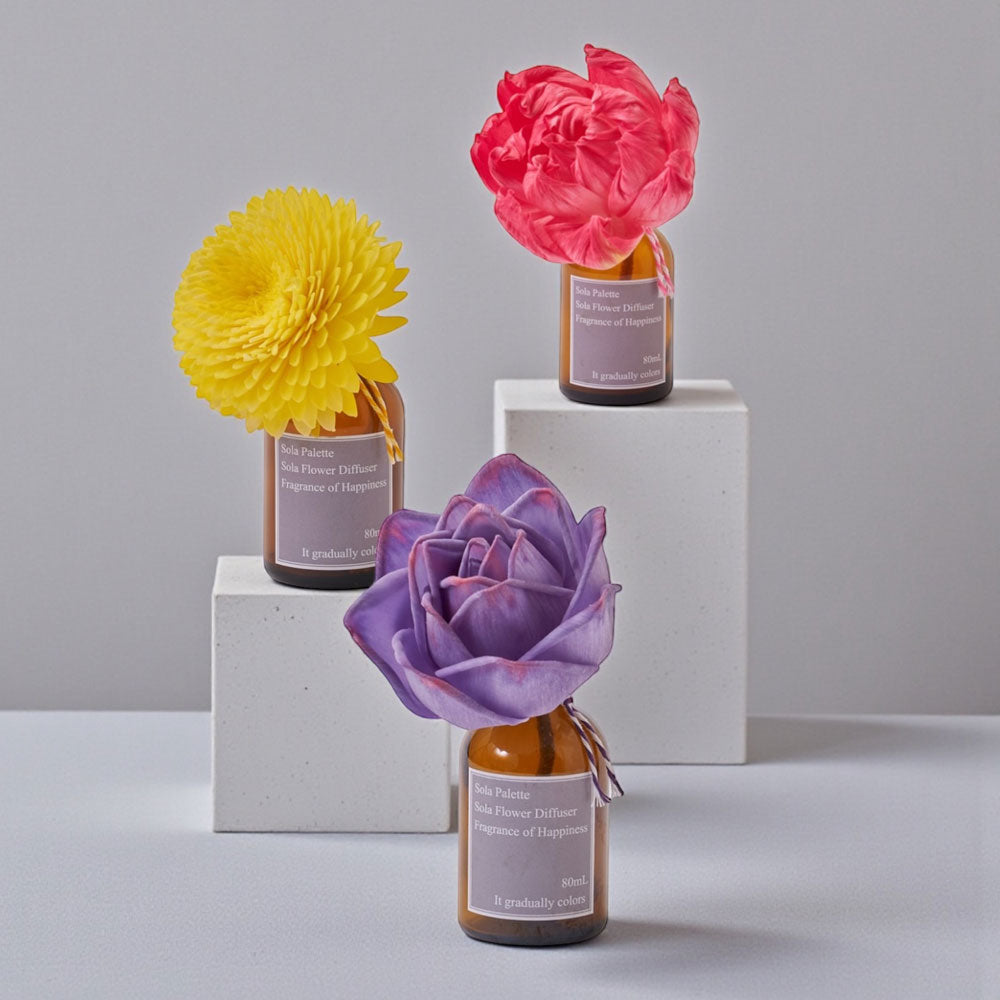【SOLA Palette ソラパレット】ソラフラワーディフューザー パープルリネン