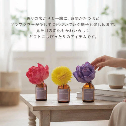 【SOLA Palette】ソラパレット ソラフラワーディフューザー ピンクローズ