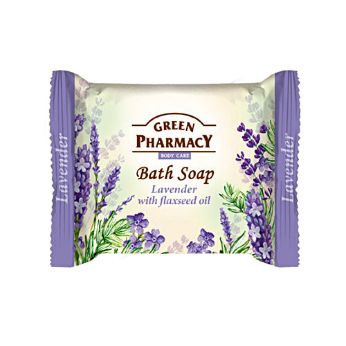 Elfa Pharm エルファファーム Green Pharmacy グリーンファーマシー Bath Soap バスソープ Lavender with Flaxseed Oil ラベンダー&フラックスシードオイル