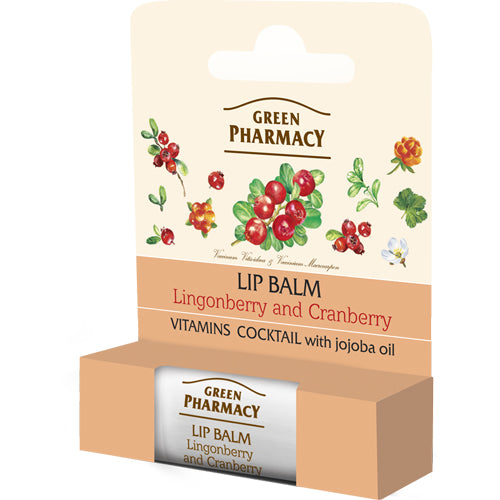 Elfa Pharm エルファファーム Green Pharmacy グリーンファーマシー Lip Balm リップバーム Lingonberry & Cranberry リンゴンベリー&クランベリー