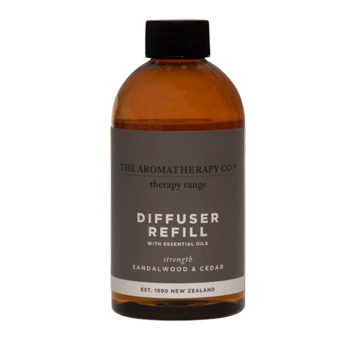 Therapy Range セラピーレンジ Essential Oil Diffuser Refill エッセンシャルオイル ディフューザー リフィル (詰め替え用) Sandalwood & Cedar サンダルウッド&シダー Strength (ストレングス/強化)