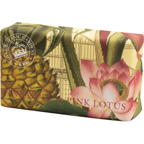 English Soap Company イングリッシュソープカンパニー  KEW GARDEN キュー・ガーデン Luxury Shea Soaps シアソープ Pineapple & Pink Lotus パイナップル&ピンクロータス