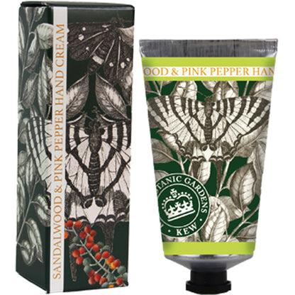 【THE ENGLISH SOAP COMPANY】キューガーデン ハンドクリーム ＜サンダルウッド・ピンクペッパーの香り＞