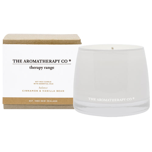 Therapy Range セラピーレンジ Essential Oil Soy Wax Candleエッセンシャルオイル ソイワックスキャンドル  Cinnamon & Vanilla Beans シナモン&バニラビーンズ Balance(バランス/調和)