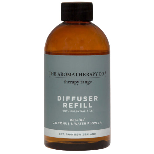Therapy Range セラピーレンジ Essential Oil Diffuser Refill エッセンシャルオイル ディフューザー リフィル (詰め替え用) Coconut&Water Flower ココナッツ&ウォーターフラワー Unwind (アンワインド/くつろぎ)